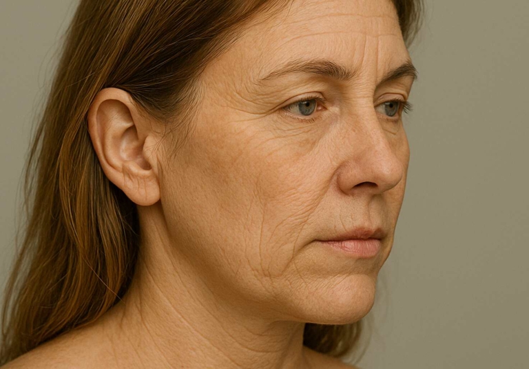wrinkle skin menopause -Image CCS